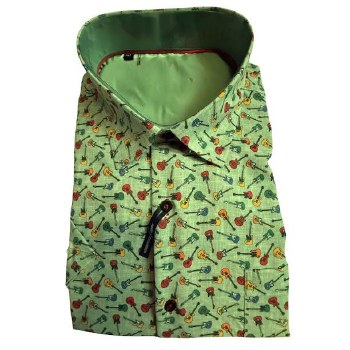 2205 London Street Guitar Short Sleeve Shirt