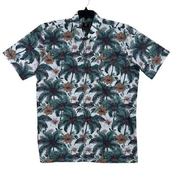 FX Fusion Newport Green Garden Untucked Shirt