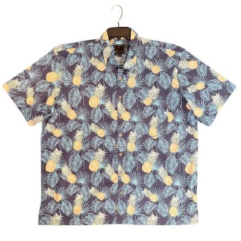 FX Fusion New Port Navy Pineapple Untucked Shirt
