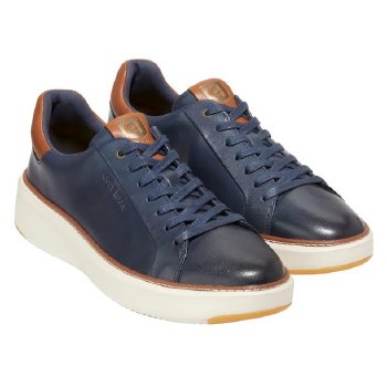 Cole Haan  New York Wide Topspin Sneakers 2  Colour  White, Navy