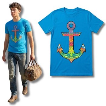 Authentic Licenced Neon Anchor Tee