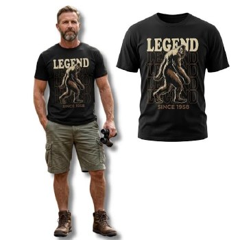 Authentic Licenced The Legend Tee 2 Colours Black, Navy