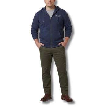 Wrangler Navy Themal Lined Zip-Up Hoddie
