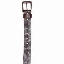 Leather Island Embroidered Belt
