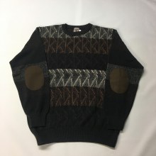 Summerfields Crew Neck Pullover Sweater,Blue,Brown