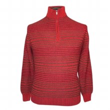 FX Fusion Novelty 1/4 Zip Knit Sweater