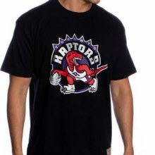 Toronto Raptors T-Shirt. 2 Colours - Heather Black, Red