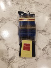 Vannucci Plaid Mercerized Cotton Sock