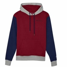 Chmpion Colourblock Hoodie, Blue, Cranberry, Granite