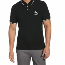 Penquin Black Big Pete Polo