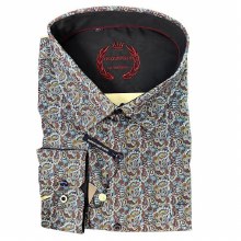 2205 London Street Navy Paisley Sport Shirt