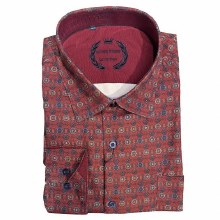 2205 London Street Red Madalion Sport Shirt