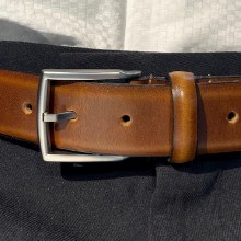 Summerfields Canadian Wing Tipped Dress Belt. 3 Colours Black, Cognac, Tan