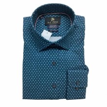 Summerfieds Comfort Stretch Modern Fit Fleck Shirt 3 Colours Navy, Aqua, Mauve