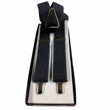 Summerfields Clip End Fashion Suspenders 6 Colours Black Diamond, Black Wave, Burgandy stripe, Grey Tonal, Red Black, Charcoal Mix