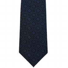 Summerfields 2205 Edition Medallion Tall Silk Tie 4 Colours Black, Navy, Blue, White