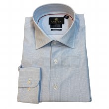 Summerfields Comfort Stretch Contemporary Fit Dotted Shirt 2 Colours Lavender, Blue