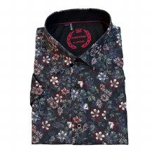 2205 London Street Floral Short Sleeve Sport Shirt