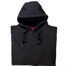 Big & Tall Solid Black Pullover Hoodie