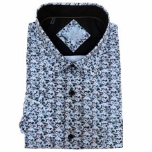 2205 London Street Silver Short Sleeve Sportshirt