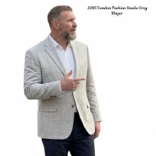 2205 London Fashion Smoke Grey Blazer