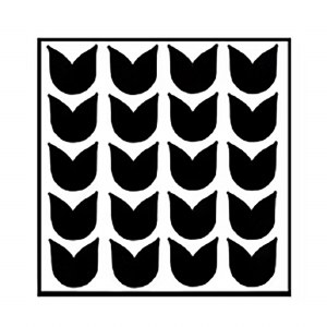 Tulip Run Stencil Large