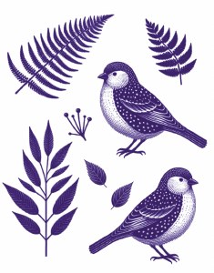 Blue Birds 02 Decal