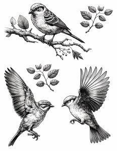 Black Birds 05 Decal