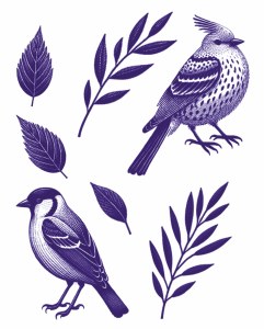 Blue Birds 01 Decal