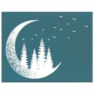 Half Moon Trees Silkscreen SM.