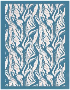 Abstract Water Silkscreen SM.