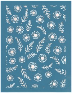 Fern and Flower Silkscreen SM.