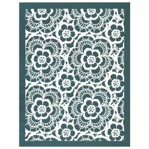 Floral Lace Silkscreen Small
