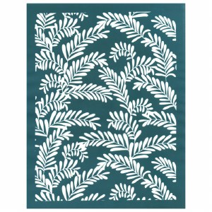 Curved Ferns Silkscreen Small