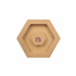 Hexagon Wallie 4"