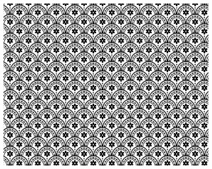Daisy Scallop Silk Screen