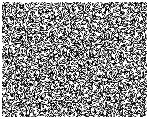 Floral Filagree Silk Screen