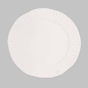 Stoneware Bisque Fluted Salad