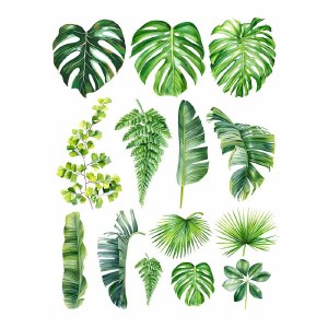 Overglaze Decal-Palm Leaf