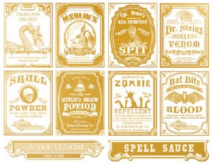 Gold Luster, Potion Label