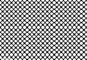 Checkered X Underglaze Decal