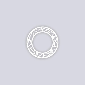 Floral Circle Rim 5"