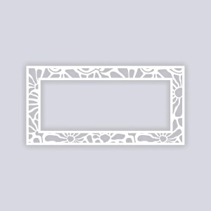 Floral Rectangle Rim 5x10