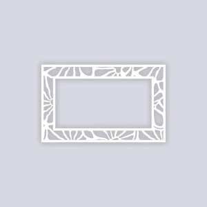 Floral Rectangle Rim 5x8