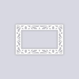 Peacock Rectangle Rim 5x8