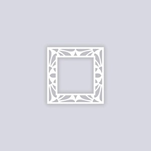 Peacock Square Rim 5"