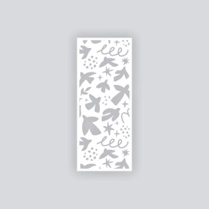 Birds Matisse Rect Cent 3.5x8