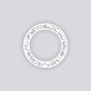 Dancing Leaves Circle Rim 6.5"
