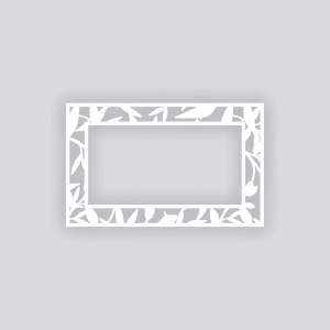 Dancing Leaves Rect Rim 5x8