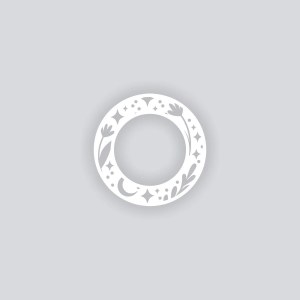 Moonlit Meadow Circle Rim 5"